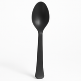 Heavy-Duty Black Plastic Spoons, 50 Count
